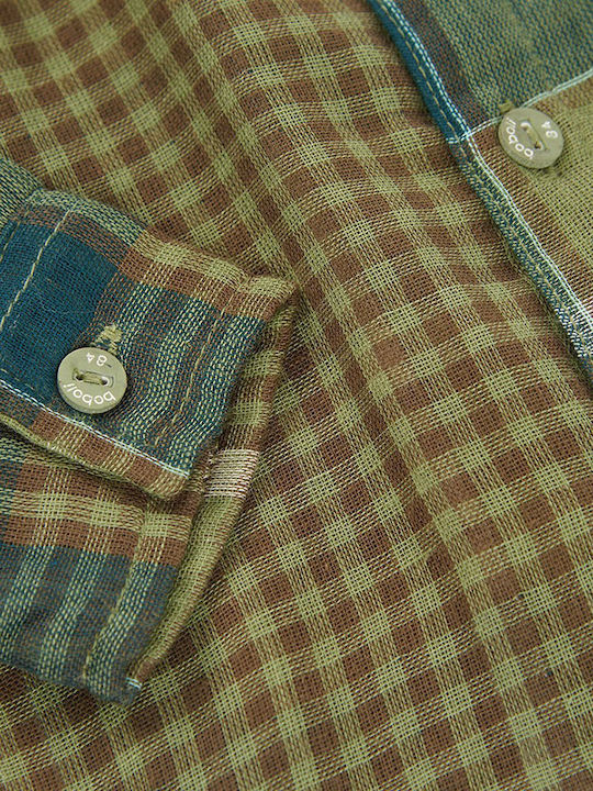 Παιδικό Καρό Πουκάμισο Μακρυμάνικο Πράσινο Shirt