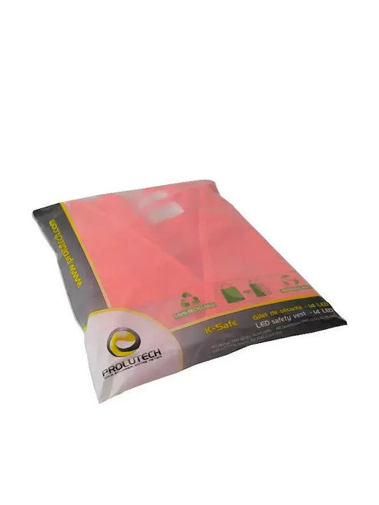 Prolutech Men's Work Vest with Reflective Tapes Yellow