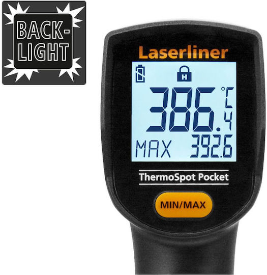 Laserliner Thermospot Infrarot- und Laserthermometer Für Temperaturen Bis 400°C Mit Verhältnis Von Abstand Zum Ziel 12:1