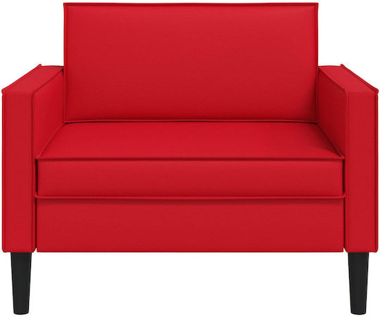 vidaXL Relax Sessel aus Künstliches Leder Rot 105x84x91cm