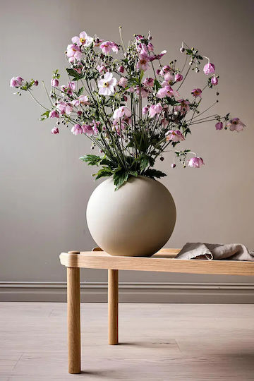 SteweHome SteweHome Decoratieve Vaas Weiß Φ7xΥ14cm
