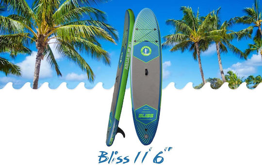 Aquasup Bliss 11.6 Placă SUP Gonflabilă cu Lungime 3.5m Alb/Verde