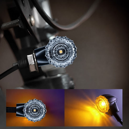 Puternice Super-Bright LED Mini Flash pentru Motocicletă 12v 10mm 2 Buc Ultra-Spike Tc-599