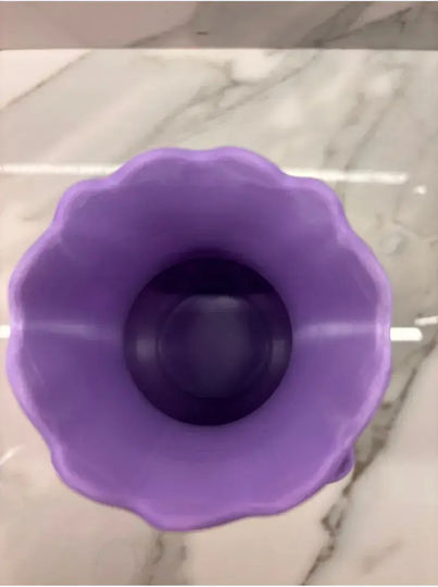 SteweHome Διακοσμητικό Βάζο Πλαστικό Μωβ Y19cm