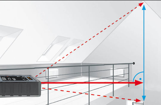 Laserliner Laser Entfernungsmesser DistanceMaster Vision 100 mit Messbereich 0,1m-100m