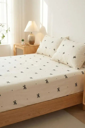 SteweHome Σετ Υπέρδιπλο 3τμχ 160x200+20εκ. με Λάστιχο Λευκό SteweHome Σετ Υπέρδιπλο 3τμχ 160x200+20εκ. με Λάστιχο Λευκό