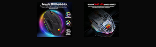 Redragon M923-WL Ασύρματο Gaming Ποντίκι Μαύρο
