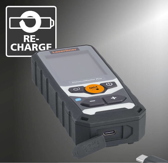 Laserliner Laser Entfernungsmesser DistanceMaster Plus 80 Bluetooth mit Messbereich 0,1m-80m