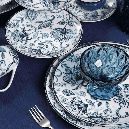 Cryspo Trio White Porcelain Dinnerware Set 40pcs
