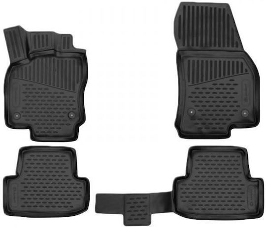 Novline Front Mats 2pcs Tray Type for Skoda Karoq / Scout 2020+ Black