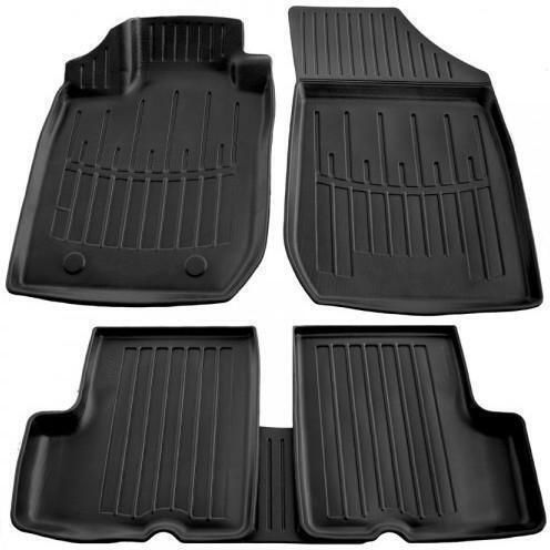 Rubber Car Mats With Clips Dacia Logan I 5d 2004-2012/Logan I MCV 2006-2012 Race Axion-5 Pcs 5