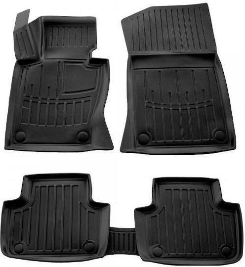 Race Axion Set of Front and Rear Mats 5pcs Tray Type for BMW X3 2004-2010 Black