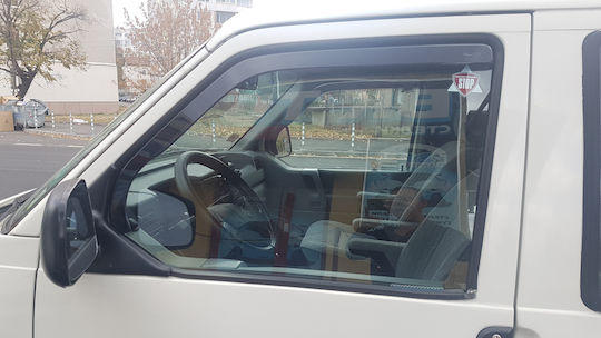 Heko Σετ Ανεμοθραύστες Αυτοκινήτου Μπροστινοί Σκούρο Φιμέ για Volkswagen Transporter 2τμχ