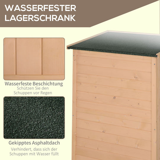 Hölzernes Gartenhaus M0.75xP0.56xH1.15m