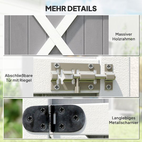 Hölzernes Gartenlagerhaus M0.75xB0.56xH1.15m