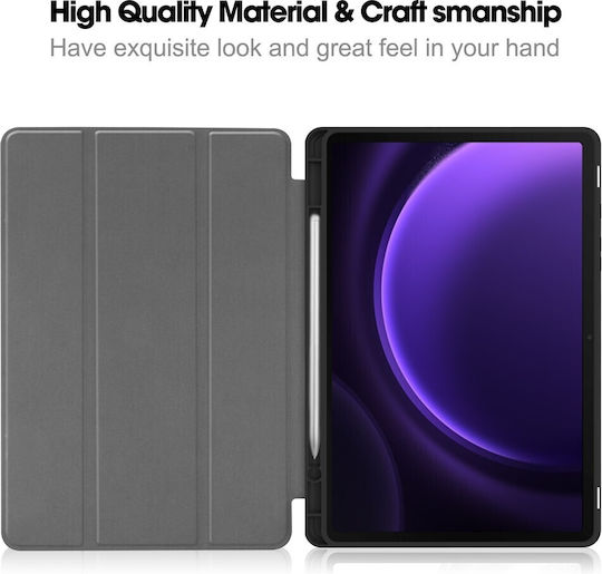 Flip Cover Albastru Marin (Samsung Galaxy Tab S10 Lite / S10 Fe / S9 Fe / Tab S9)