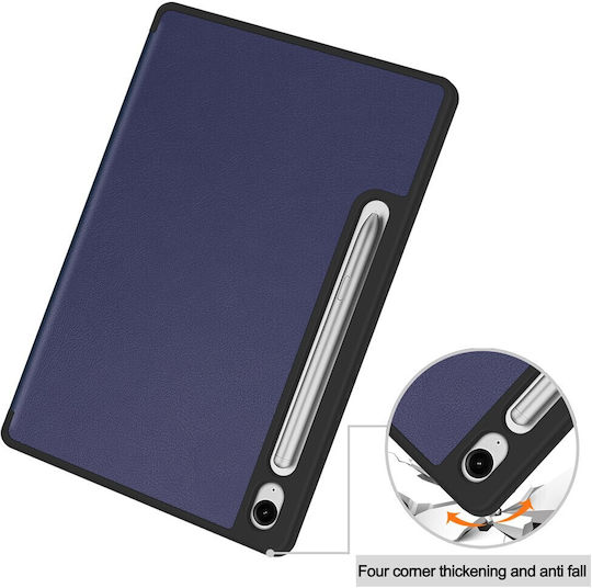 Flip Cover Albastru Marin (Samsung Galaxy Tab S10 Lite / S10 Fe / S9 Fe / Tab S9)