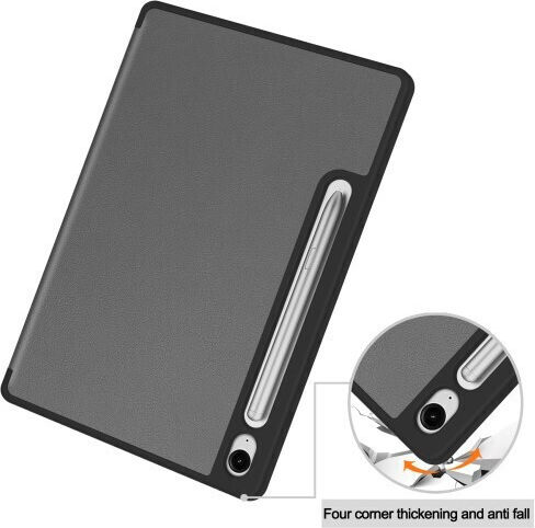 Flip Cover Gri Samsung Galaxy Tab S10 FE S9 FE Tab S9