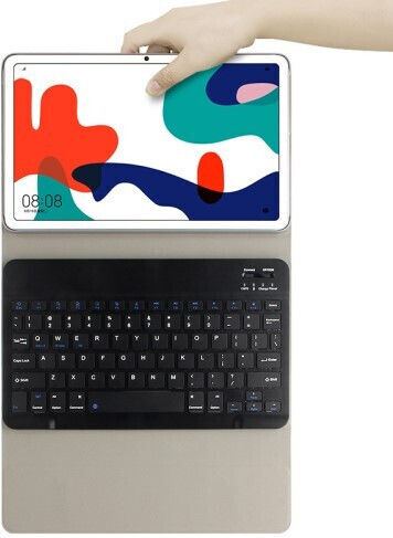 Flip Cover Din Piele Cu Tastatură În Engleză SUA Neagră (MatePad 10.4)
