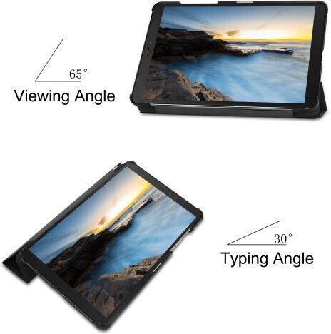 Tri-Fold Flip Cover Neagră (Galaxy Tab A 8.0 2019)