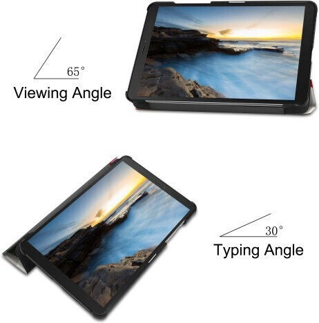 Flip Cover Lederartige Mehrfarbige (Galaxy Tab A 8.0 2019)