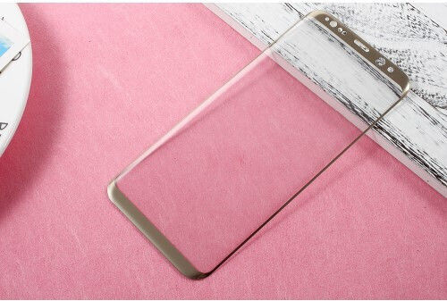 Amorus Full Face Tempered Glass Gold (Galaxy S8)