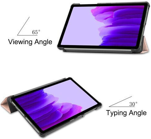 Smartcase Флип Капак Кожен Розово Златен (Samsung Galaxy Tab A7 Lite T220, T225)
