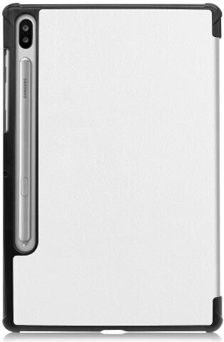 Flip Cover Δερμάτινη Λευκή (Galaxy Tab S6 10.5)