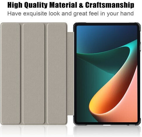 Три-слойна Стойка Флип Капак Розова (Xiaomi Pad 6)
