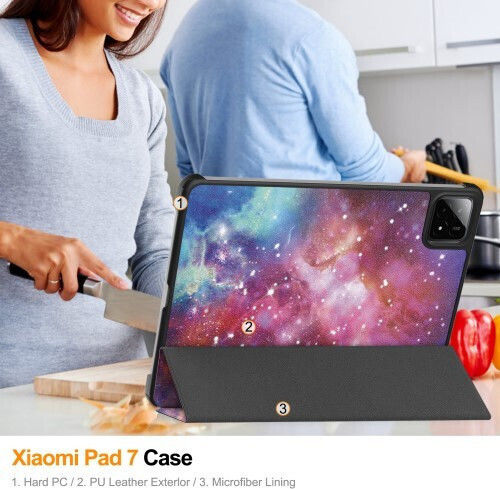 Флип капак Многоцветеа (Xiaomi Pad 7 Pro, Xiaomi Pad 7)