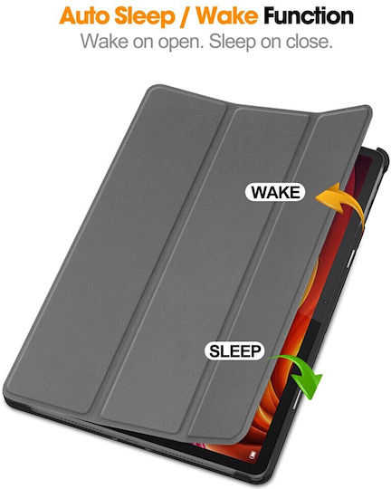 Tri-fold Stand Flip Cover Gray (Lenovo Tab K11 Plus)