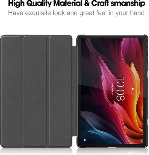 Tri-fold Βάση Στήριξης Flip Cover Ροζ (Lenovo Tab K11 Plus)