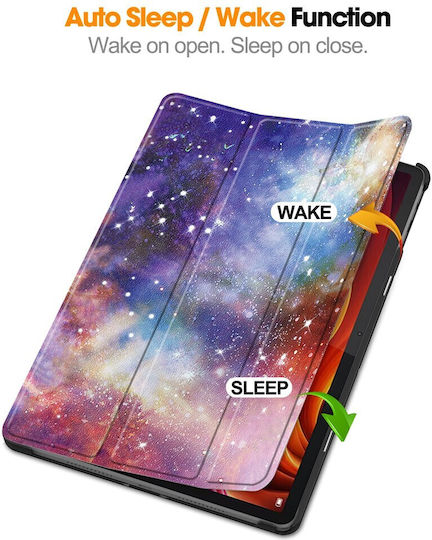 Tri-fold Βάση Στήριξης Flip Cover Πολύχρωμη (Lenovo Tab K11 Plus)