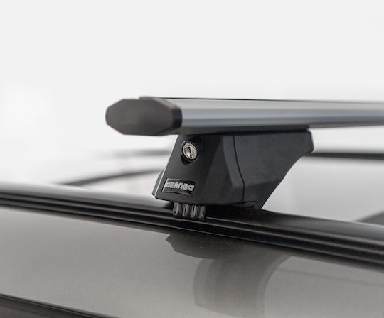 Menabo Car Roof Bars Aluminum Leopard XL Silver 135 Cm Silver Color BMW X1 E84 5 Doors 2012 2015 With Flush Rails 2 Pieces 8860/MB MP.8860/MB-19