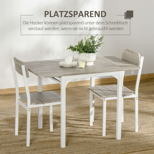 Kitchen Table with 1 Chair 110x70cm
