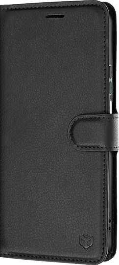 Techsuit Folio Wallet Δερμάτινο / Σιλικόνης Μαύρο (Honor 600)