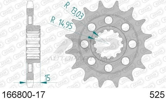 Afam Front Sprocket 525 Chain Code 166800-17