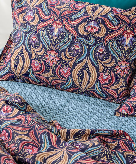 Kentia Set Husă de pilotă 100% bumbac 220x240cm Dublă Extra cu 2 fețe de pernă Kentia Belucci