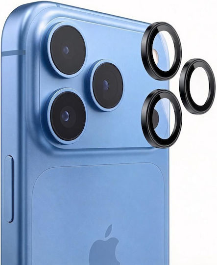Tech-Protect Camring Fit+ Защита на камерата Закалено стъкло Черен за iPhone 18 Pro / Max
