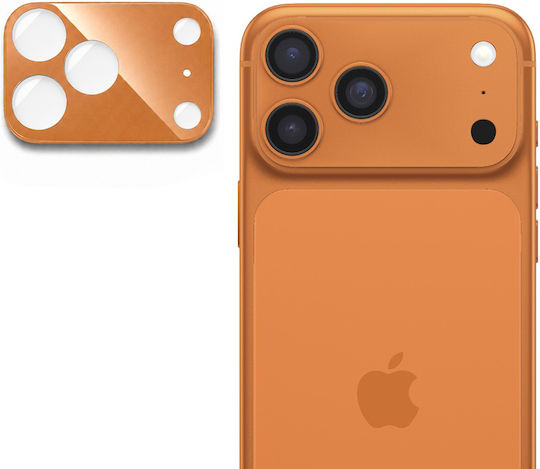 Techsuit Full Kameraschutz Membrane Orange für das iPhone 17 Pro Max