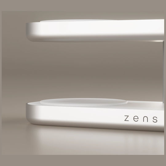 Zens Ασύρματος Φορτιστής Qi2 15W Λευκός (Quattro Pro 4)