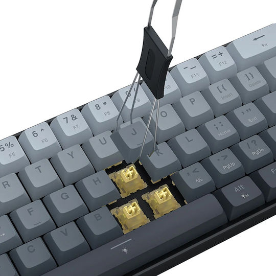 Redragon FIZZ RT K617GGB-RGB-MP Гейминг клавиатура 60% с магнитни превключватели и RGB осветление (Английски US)