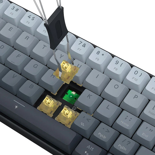 Redragon FIZZ RT K617GGB-RGB-MP Гейминг клавиатура 60% с магнитни превключватели и RGB осветление (Английски US)