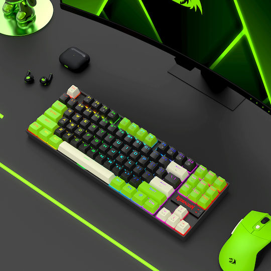 Redragon Kumara K552BG-RGB-M Gaming Πληκτρολόγιο Tenkeyless με Μεμβράνης διακόπτες και RGB φωτισμό (Αγγλικό US)