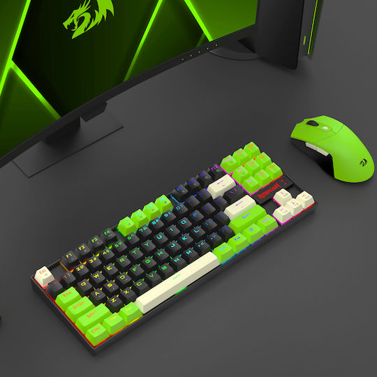 Redragon Kumara K552BG-RGB-M Gaming Πληκτρολόγιο Tenkeyless με Μεμβράνης διακόπτες και RGB φωτισμό (Αγγλικό US)