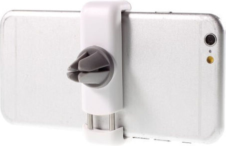 Air Vent Holder Car Mobile Mount with Adjustable Hooks White