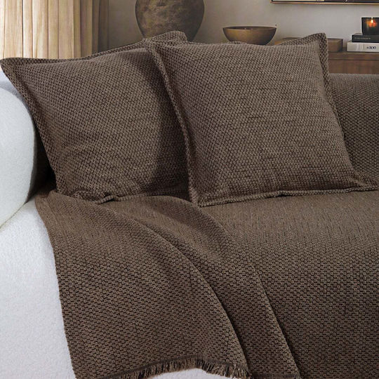 Nef-Nef Homeware Perna de Canapea Brooklyn Brown 50x50cm (Diverse Culori)