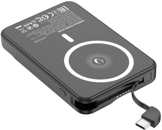 XO PR292 Power Bank 5000mAh with USB-C Port Black