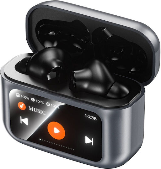 Buxton BTW9600 In-Ear Bluetooth Kopfhörer mit Schweißbeständigkeit und Ladekoffer Graphit