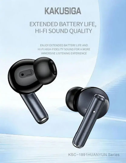 Kakusiga KSC-1891 In-ear Bluetooth Handsfree Headphones Black